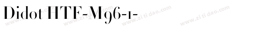 Didot HTF-M96-1字体转换